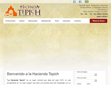 Tablet Screenshot of haciendatepich.com